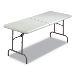 7110016716415, SKILCRAFT Blow Molded Folding Tables, Rectangular, 72w x 30d x 29h, Platinum