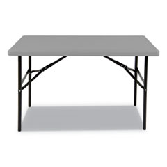 7110016716418, SKILCRAFT Blow Molded Folding Tables, Rectangular, 30w x 96d x 29h, Charcoal