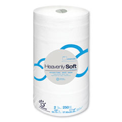 Papernet® Heavenly Soft Kitchen Paper Towel, Special, 2-Ply, 11" x 167 ft, White, 12 Rolls/Carton