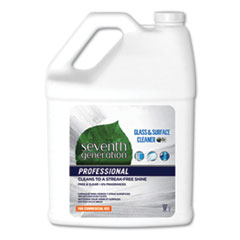 Seventh Generation® Professional Glass and Surface Cleaner, Free and Clear, 1 gal Bottle, 2/Carton