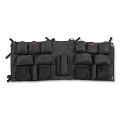 Rubbermaid® Commercial Slim Jim Caddy Bag, 19 Compartments, 10.25w x 19h, Black