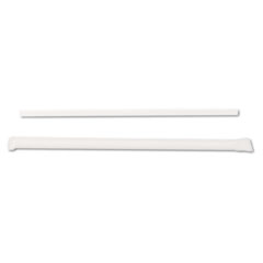 Dixie® Jumbo Straws, 7.75", Plastic, Translucent, 500/Box, 4 Boxes/Carton