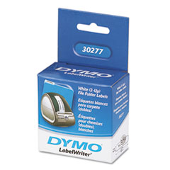 DYMO LW 2-Up File Folder Labels for LabelWriter Label Printers, White,  9/16'' x 3-7/16'', 1 roll of 260 (30377)