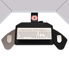 Ergonomic Concepts™ Boomerang Board Corner Workstation Platform, 22-1/2w x 13-1/2d, Black