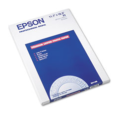 Epson® Ultra Premium Photo Paper, 10 mil, 11.75 x 16.5, Luster White, 50/Pack