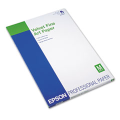 Epson® Velvet Fine Art Paper, 13 x 19, White, 20/Pack
