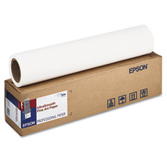 Epson® UltraSmooth Fine Art Paper Rolls, 15 mil, 24" x 50 ft, White