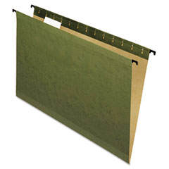 Pendaflex Recycled Hanging Folders Standard Green 1/5 Cut Legal Size 25/BX 81622 