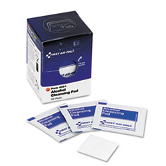 First Aid Only™ SmartCompliance Alcohol Cleansing Pads, 20/Box