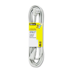 Fellowes® Indoor Heavy-Duty Extension Cord, 15 ft, 15 A, Gray
