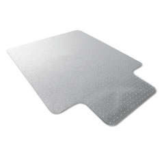 Floortex® Cleartex Ultimat Polycarbonate Chair Mat for Low/Med Pile Carpet, 35 x 47, w/Lip