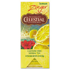 Celestial Seasonings® Tea, Herbal Lemon Zinger, 25/Box