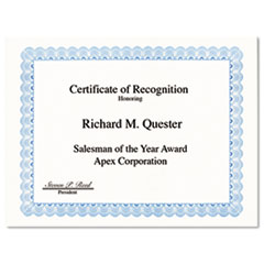 SKILCRAFT Award Certificate Binder, 8 1/2 X 11, Navy Seal, Blue/Gold