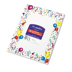 Geographics® Design Suite Paper, 24 lbs., Party, 8 1/2 x 11, White, 100/Pack