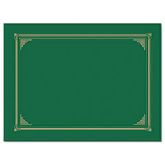 Geographics® Certificate/Document Cover, 12.5 x 9.75, Green, 6/Pack