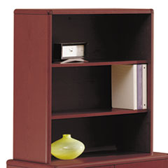 HON® 10700 Series Bookcase Hutch, 32.63w x 14.63d x 37.13h, Mahogany