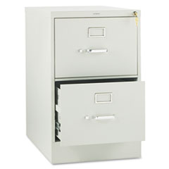 HON® 310 Series Vertical File, 2 Legal-Size File Drawers, Light Gray, 18.25" x 26.5" x 29"