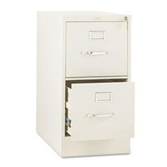 HON® 310 Series Vertical File, 2 Letter-Size File Drawers, Putty, 15" x 26.5" x 29"