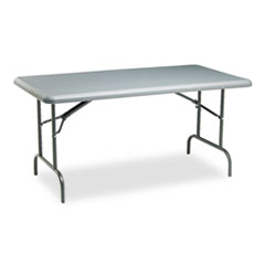 Iceberg IndestrucTable Industrial Folding Table, Rectangular, 60" x 30" x 29", Charcoal