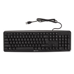 Innovera® Slimline Keyboard, USB, Black