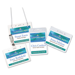 Avery® Heavy-Duty Secure Top™ Name Badge Holders
