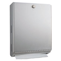 Bobrick ClassicSeries Surface-Mounted Paper Towel Dispenser, 10.81 x 3.94 x 14.06, Satin