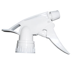 Boardwalk® Trigger Sprayer 300ES, 9.5" Tube, Fits oz Bottles, White, 24/Carton