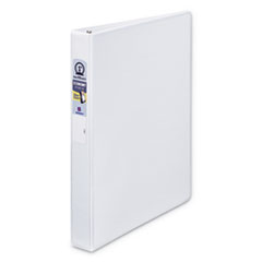 Avery® Economy View Binder with Round Rings , 3 Rings, 1" Capacity, 11 x 8.5, White