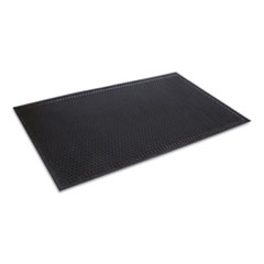 Crown Crown-Tred Indoor/Outdoor Scraper Mat, Rubber, 43.75 x 66.75, Black