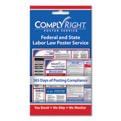 ComplyRight® Labor Law Poster Service, "State/Federal Labor Law", 4 x 7
