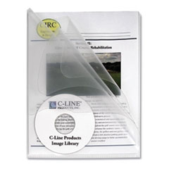 C-Line® Multi-Section Project Folders w/ Clear Dividers, 3-Sections, 1/3-Cut Tab, Letter Size, Clear, 25/Box