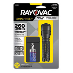 Rayovac® LED Aluminum Flashlight, 3 AAA Batteries (Included), Black