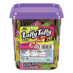 Nestlé® Wonka Assorted Flavor Laffy Taffy, 3.08lb, 145 Wrapped Pieces/Tub