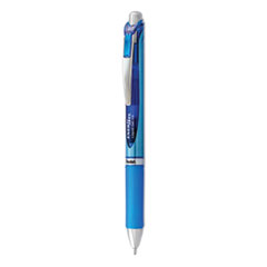 Pentel® EnerGel RTX Gel Pen, Retractable, Medium 0.7 mm, Blue Ink, Blue/Gray Barrel