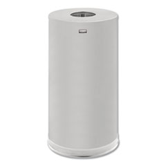 Rubbermaid® Commercial European and Metallic Series Receptacle with Drop-In Top, 15 gal, Steel, Satin Stainless