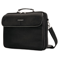 Kensington® Simply Portable 30 Laptop Case, Fits Devices Up to 15.6", Polyester, 15.75 x 3 x 13.5, Black