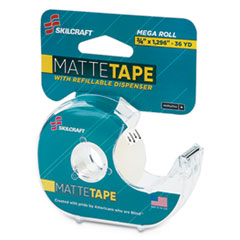 7520015167575, SKILCRAFT Tape with Dispenser, 1" Core, 0.75" x 36 yds, Matte Clear