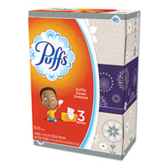 Puffs® White Facial Tissue, 2-Ply, White, 180 Sheets/Box, 3 Boxes/Pack