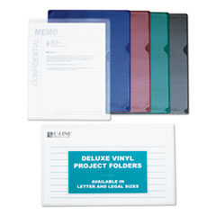 C-Line® Deluxe Vinyl Project Folders