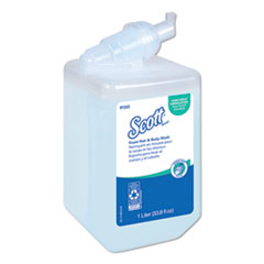 Scott® Pro Foam Hair and Body Wash, Floral, 1,000 mL, Refill, 6/Carton