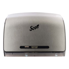 Scott® Pro Coreless Jumbo Roll Tissue Dispenser, 14.1 x 5.8 x 10.4, Brushed Metallic