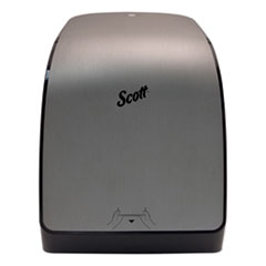Scott® Pro Mod Manual Hard Roll Towel Dispenser, 12.66 x 9.18 x 16.44, Brushed Metallic