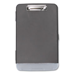 Universal® Storage Clipboard with Pen Compartment, 0.5" Clip Capacity, Holds 8.5 x 11 Sheets, Black