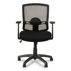 Alera® Alera Etros Series Mesh Mid-Back Chair, Supports Up to 275 lb, 18.03" to 21.96" Seat Height, Black