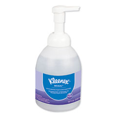 Kleenex® Reveal Ultra Moisturizing Foam Hand Sanitizer, 18 oz Bottle, Fragrance-Free, 4/Carton
