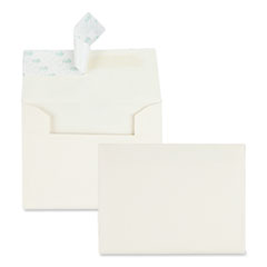 Quality Park™ Greeting Card/Invitation Envelope, A-2, Square Flap, Redi-Strip Closure, 4.38 x 5.75, Ivory, 100/Box