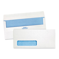 Quality Park™ Redi-Seal Envelope, Address Window, Security Tinted, #10, Commercial Flap, Redi-Seal Closure, 4.13 x 9.5, White, 500/Box