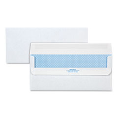 Quality Park™ Redi-Seal Envelope, Security Tinted, #10, Commercial Flap, Redi-Seal Closure, 4.13 x 9.5, White, 500/Box