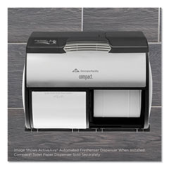 Georgia Pacific® Professional ActiveAire Automated Freshener Dispenser for Compact Bath Tissue Dispenser, 10.63" x 2.88" x 3.75", Black