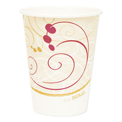 Dart® Paper Hot Cups in Symphony Design, 12 oz, Beige, 1,000/Carton
